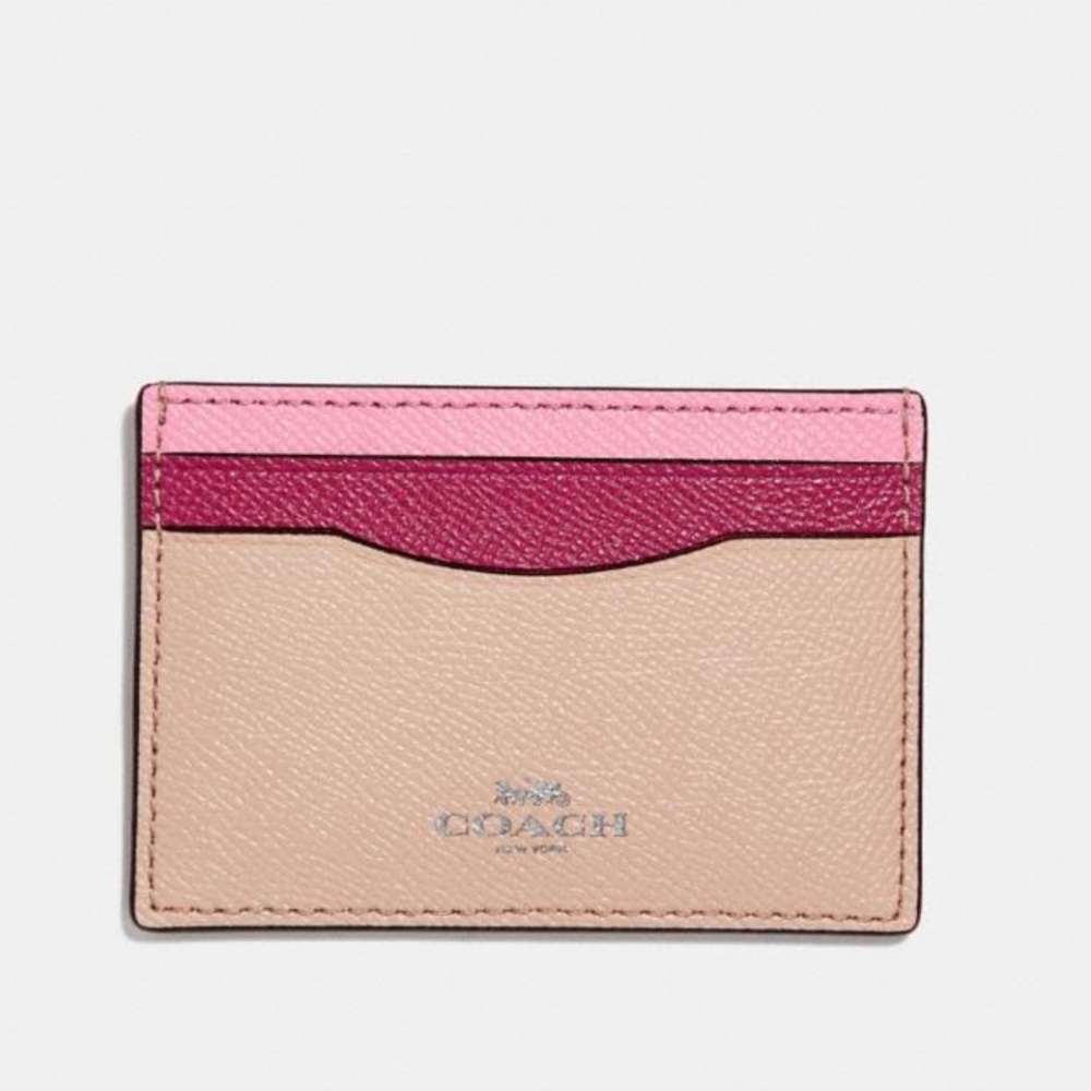 Coach Color Block Card Case
